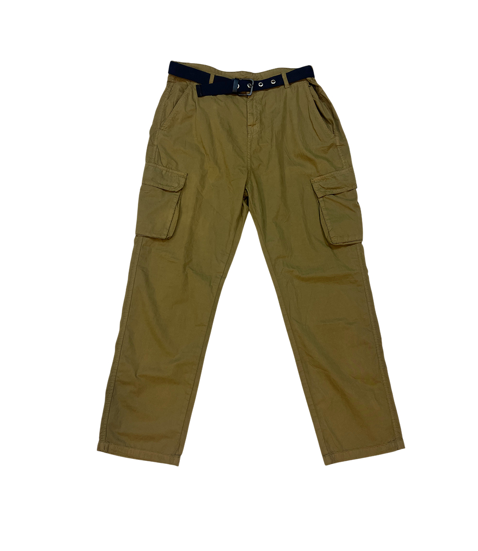 Khaki Belted Utility Cargo pants - Image 2