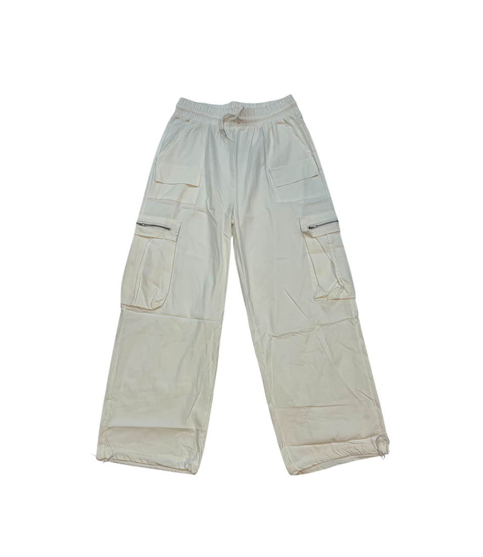 Ivory Utility Pocket Cargo Pants - Image 4