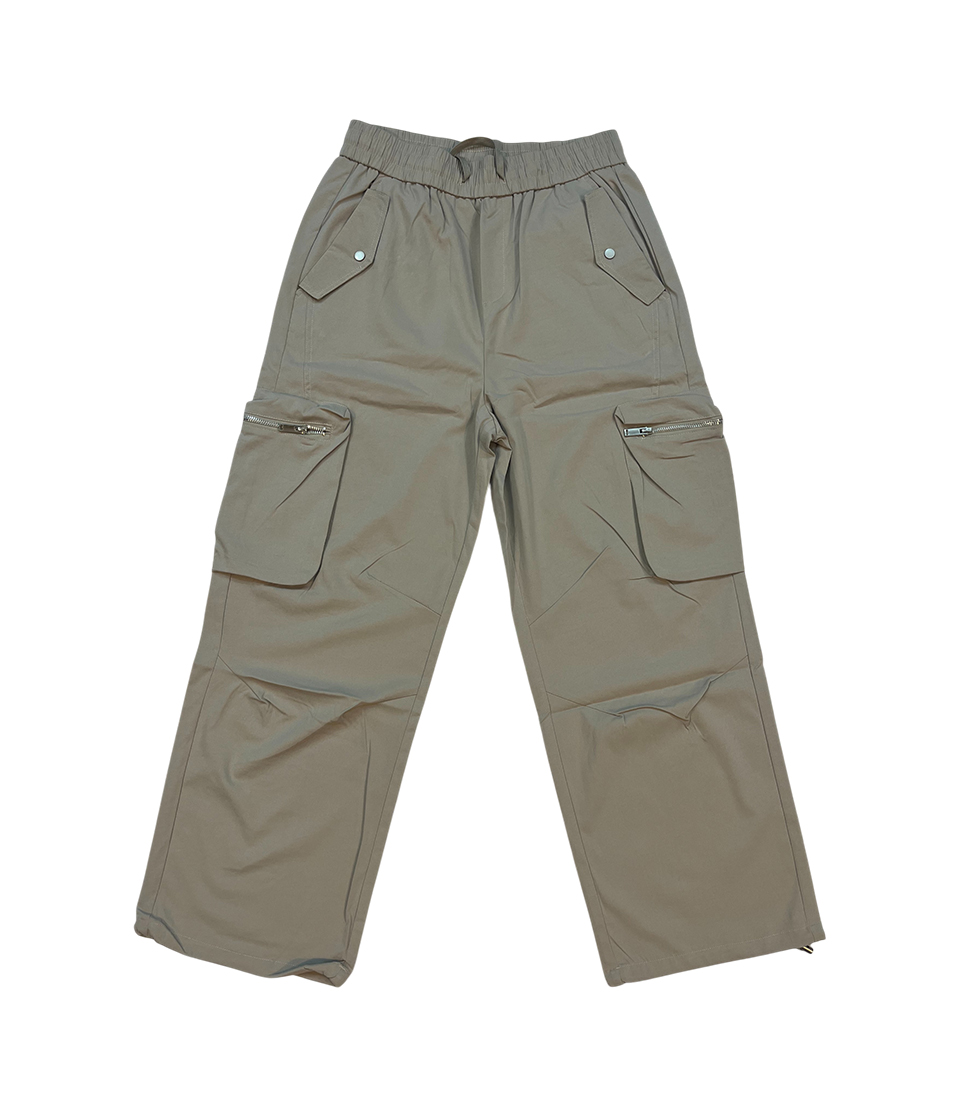 Taupe Utility Multi-Pocket Cargo - Image 4