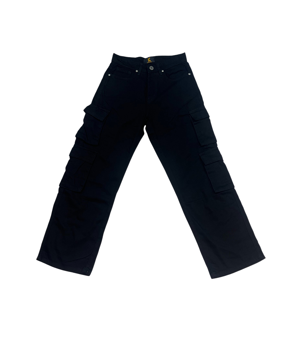Jet Black 8-Pocket Cargo - Image 3