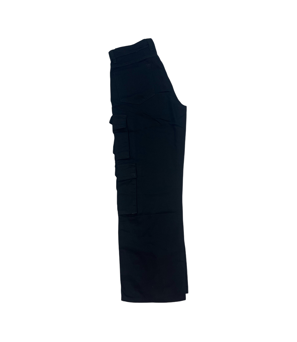 Jet Black 8-Pocket Cargo Pants - Image 4