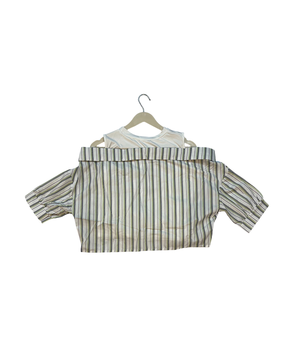 Urban Stripes Fusion Crop Top - Image 3