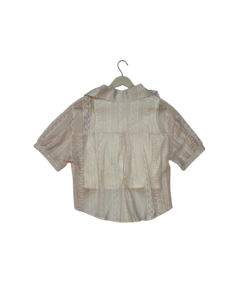 Blush Elegance Sheer Twin Top - Image 3