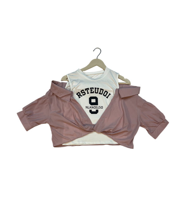 Urban Fusion Cold-Shoulder Crop - Image 5