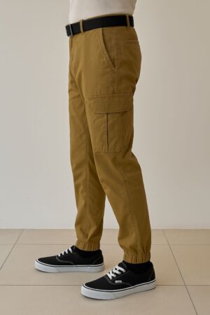 Khaki Belted Utility Cargo pants