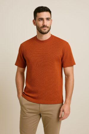 Crest Textured Casual Tee