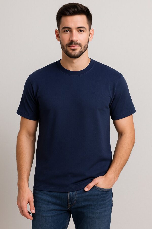Crest Textured Casual Tee - Image 2