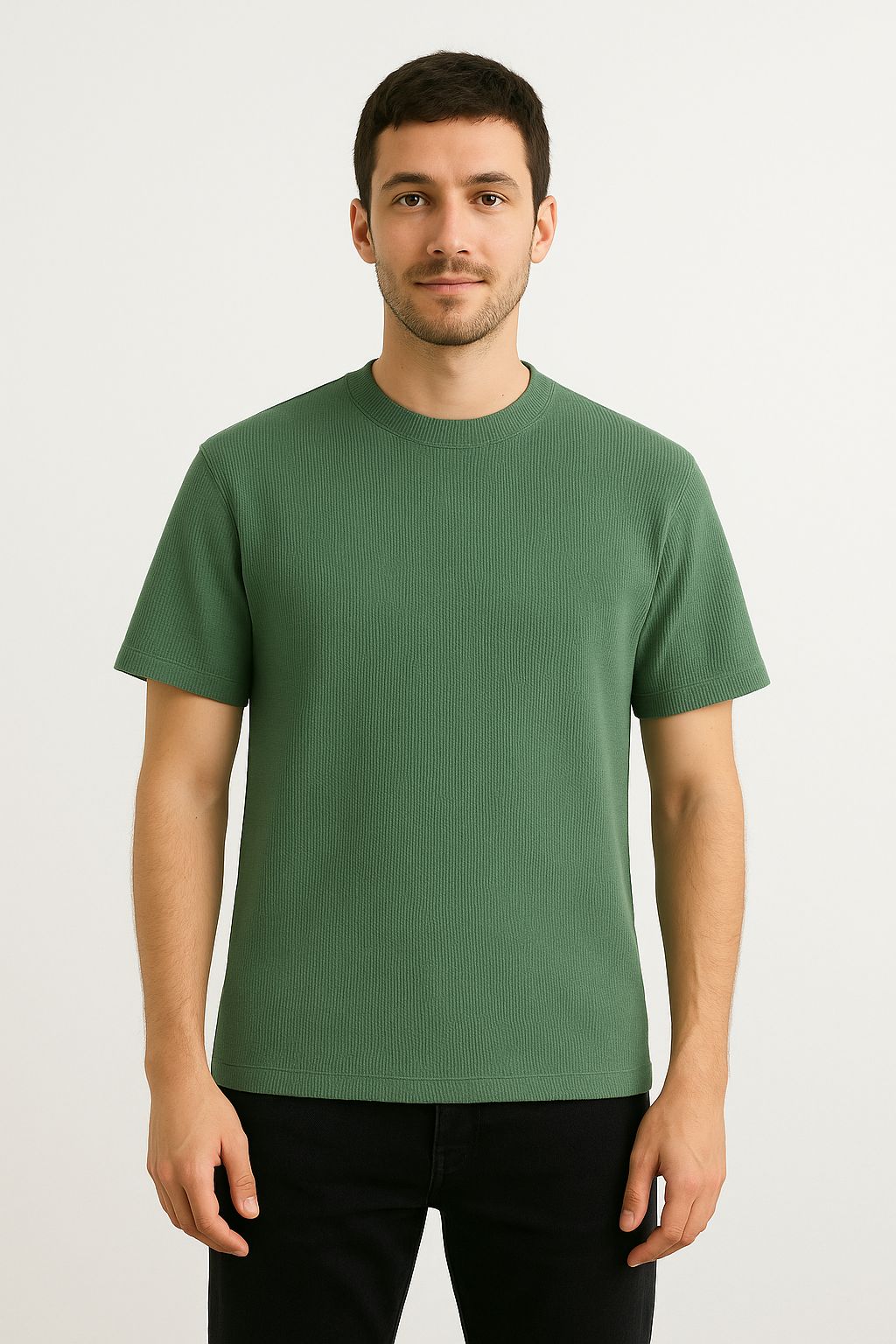 Terra Textured Casual Tee - Image 4
