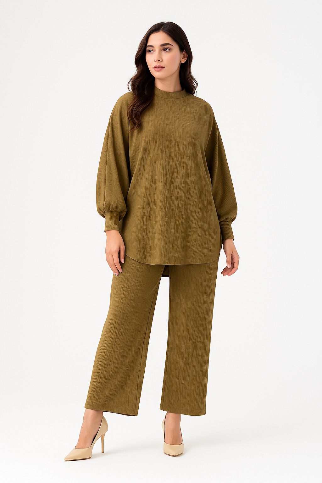 Luxe Soft Textured Classic Co-Ord Set - Image 3