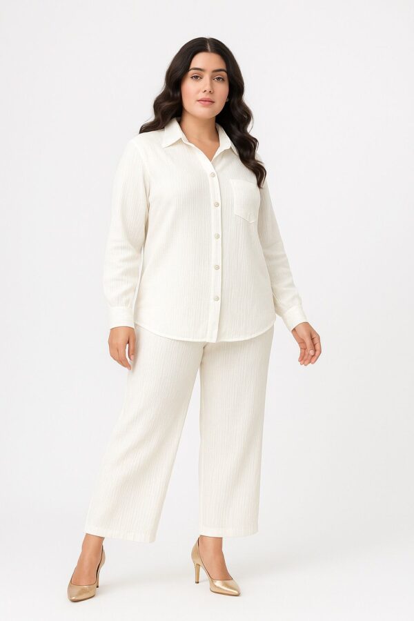 Classic Button-Down Co-Ord Set - Image 9