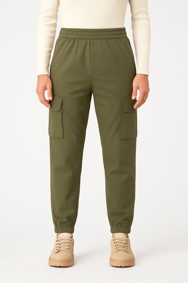 Olive Green Cargo Jogger