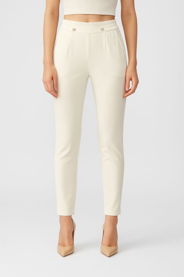 Ivory Signature Slim Formal Pants - Image 2