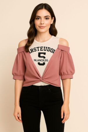Urban Fusion Cold-Shoulder Crop