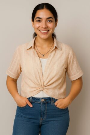 Blush Elegance Sheer Twin Top