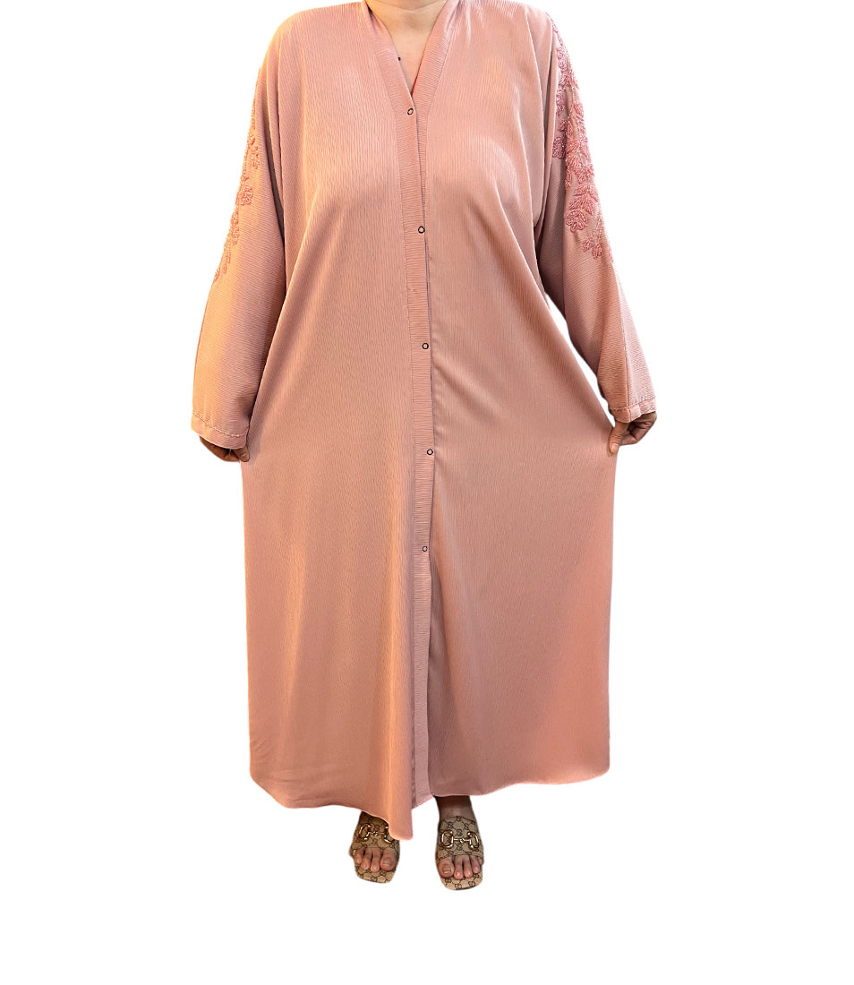 Floral Elegance Korean Fabric Abaya