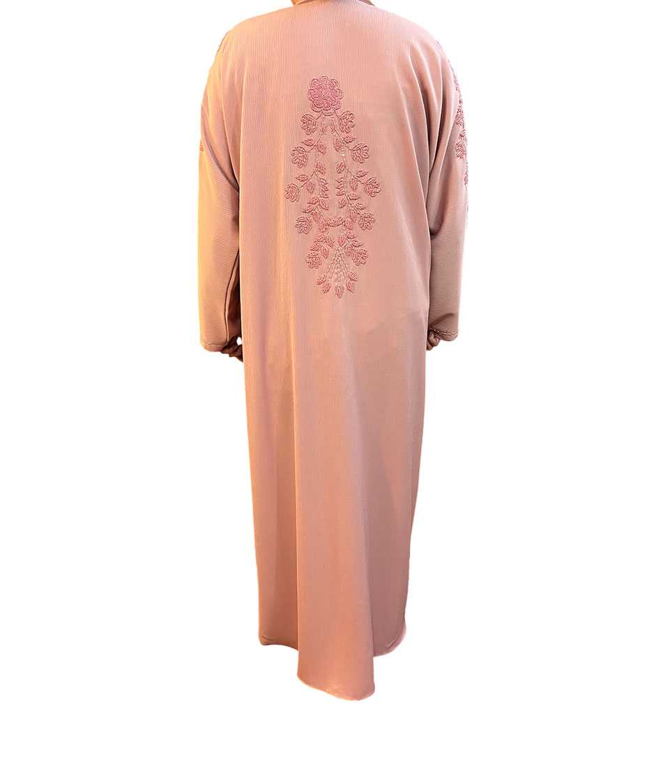Floral Elegance Korean Fabric Abaya