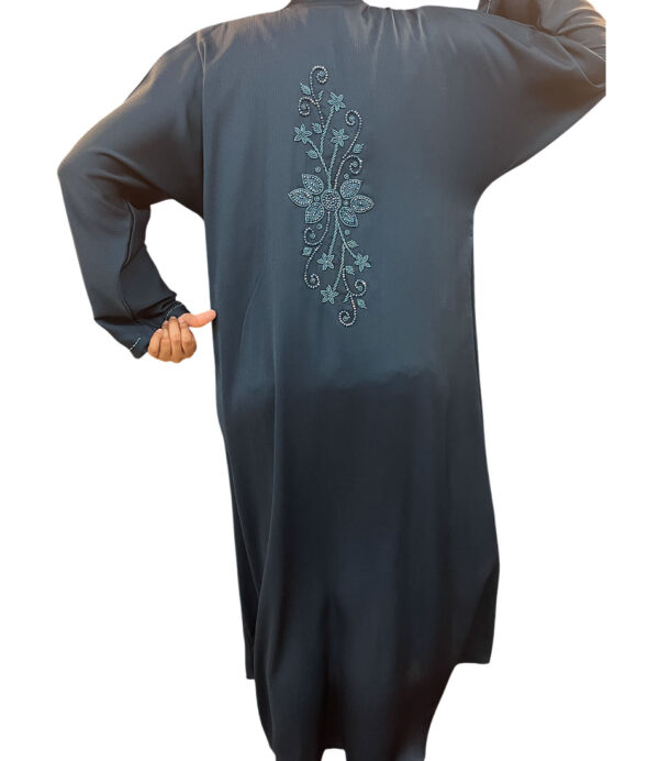Floral Elegance Korean Fabric Abaya