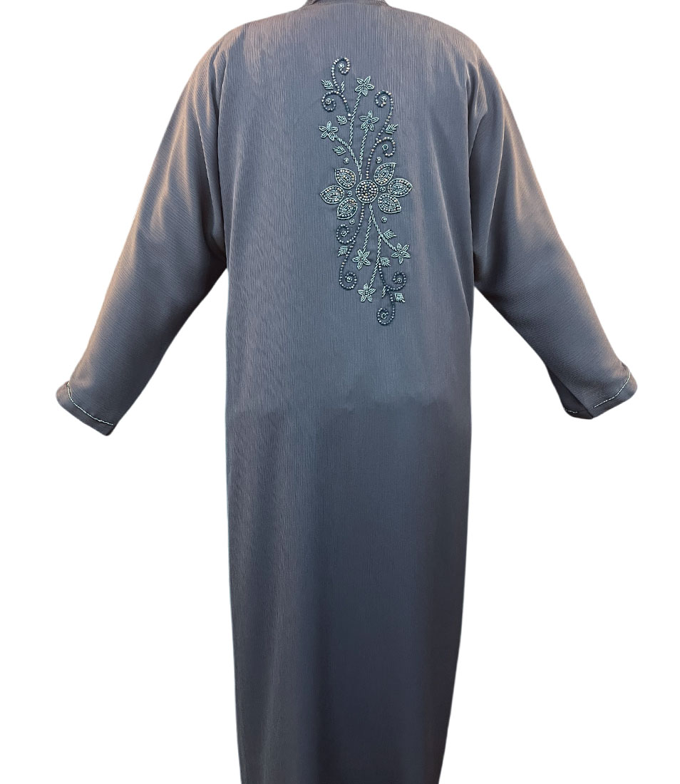 Floral Elegance Korean Fabric Abaya
