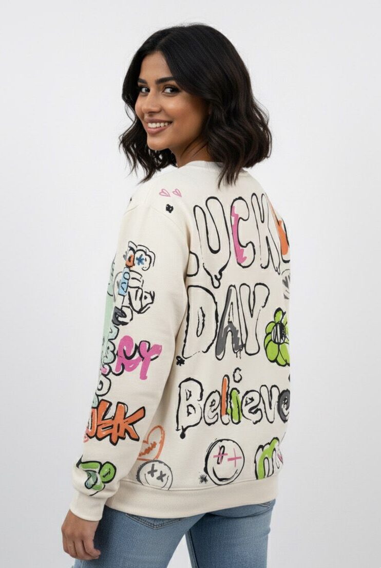 UrbanCharm Baggy Terry Sweatshirt - Image 11
