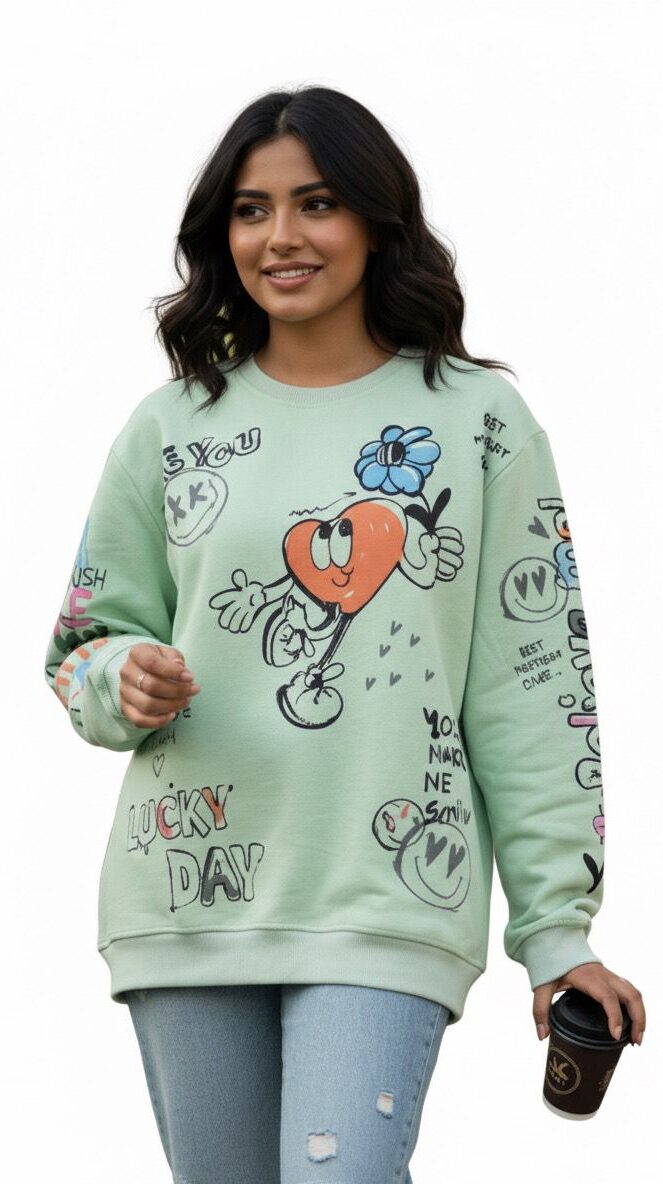 UrbanCharm Baggy Terry Sweatshirt - Image 6