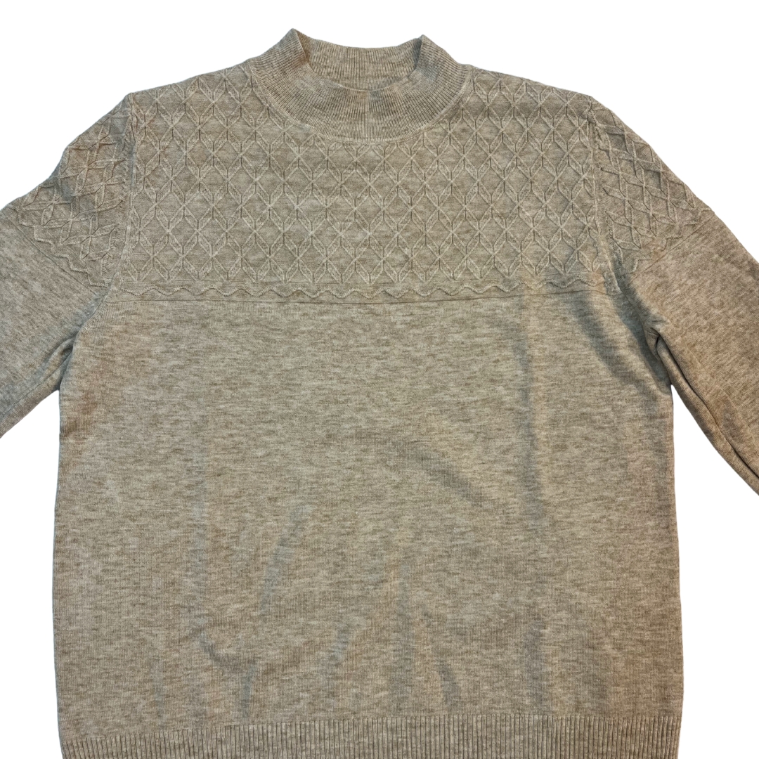 Textured Wool Mock Neck Sweaters - Image 5