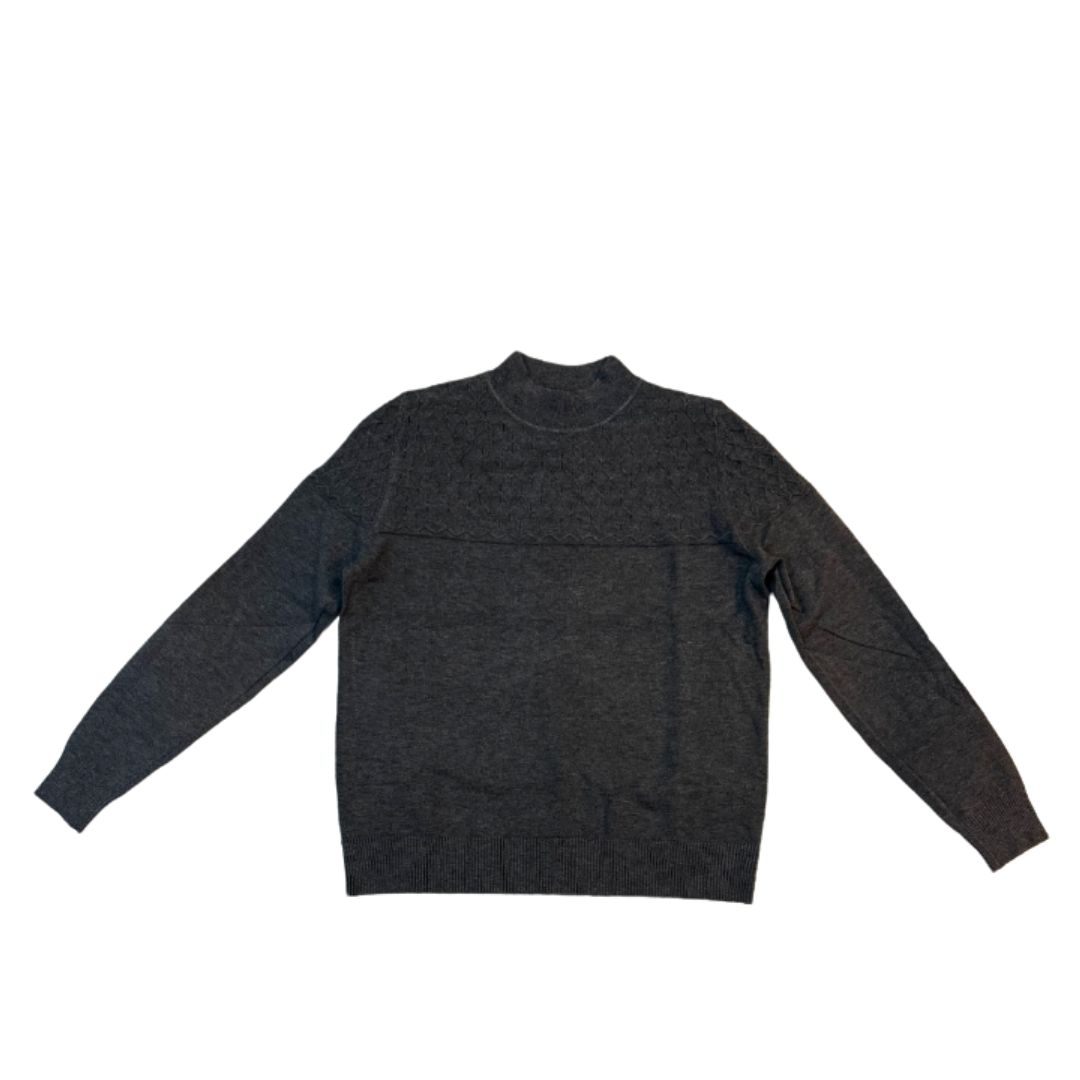 Textured Wool Mock Neck Sweaters - Image 11
